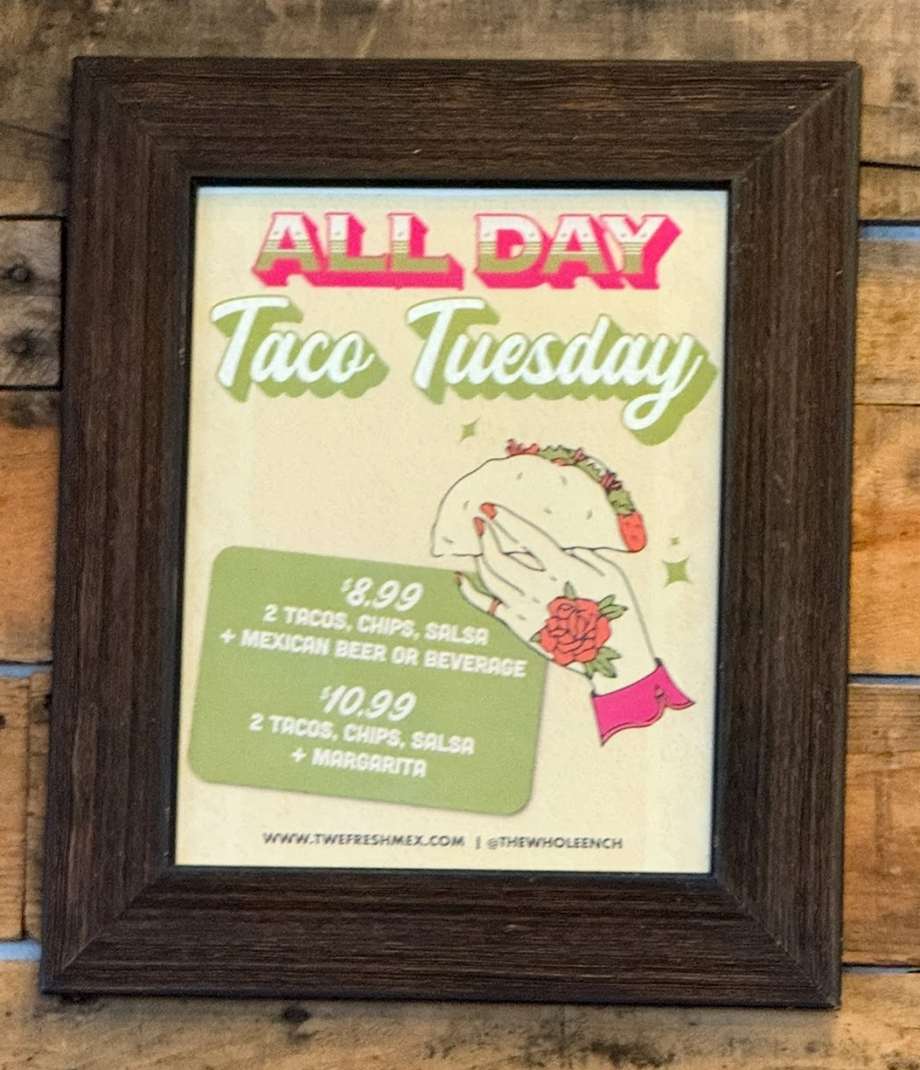 Menu The Whole Enchilada Fresh Mexican Grill-4